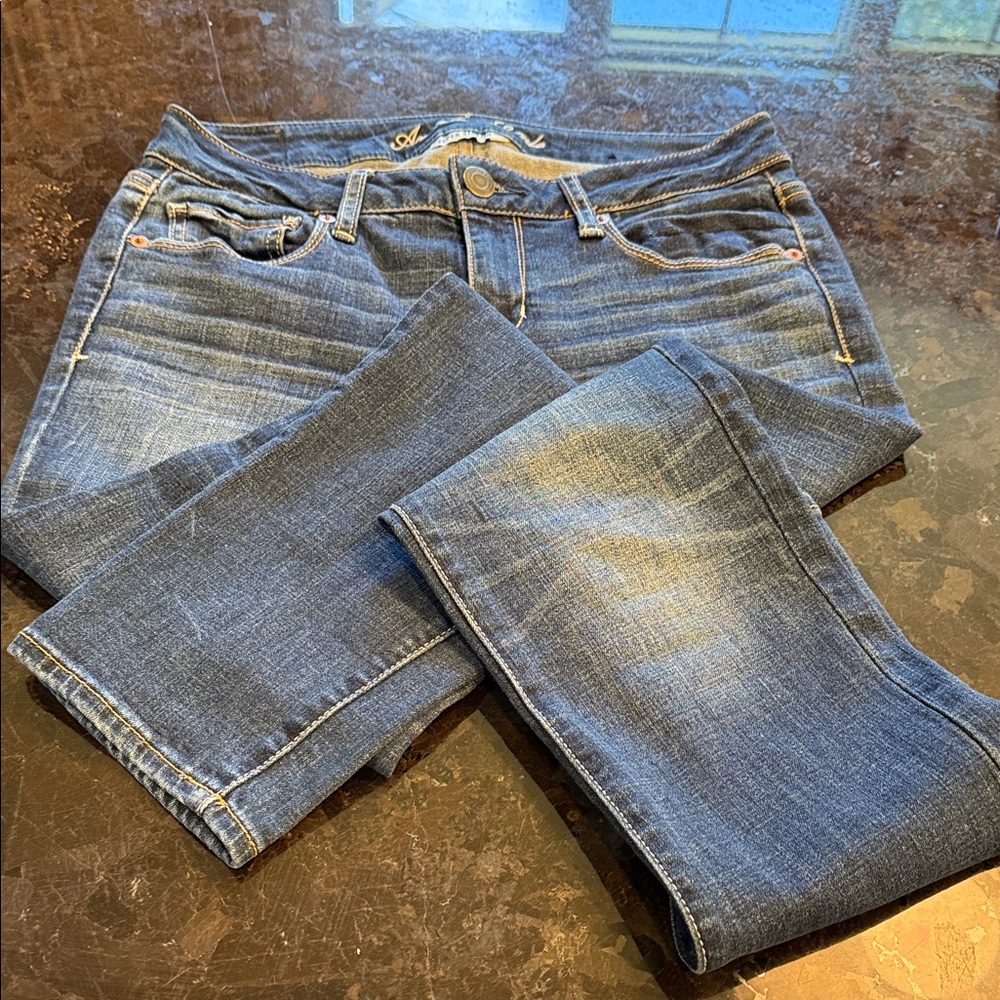 American Eagle Outfitters Dark Blue Skinny Jeans